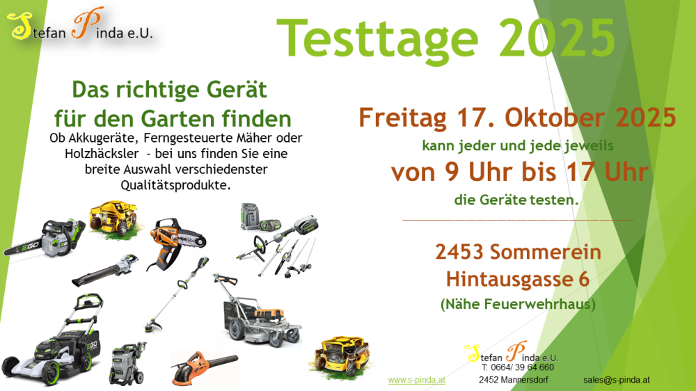 Nächster Testtag 17. Oktober 2025